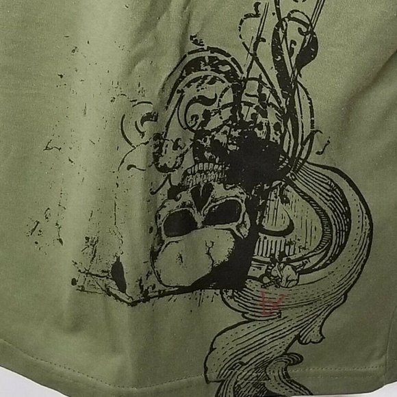 Marc Ecko Cut & Sew Mens Green Graphic T-Shirt Size 3XL - Picture 2 of 5